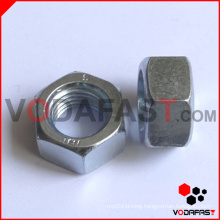 Hex Nuts Blue White Zinc Plated